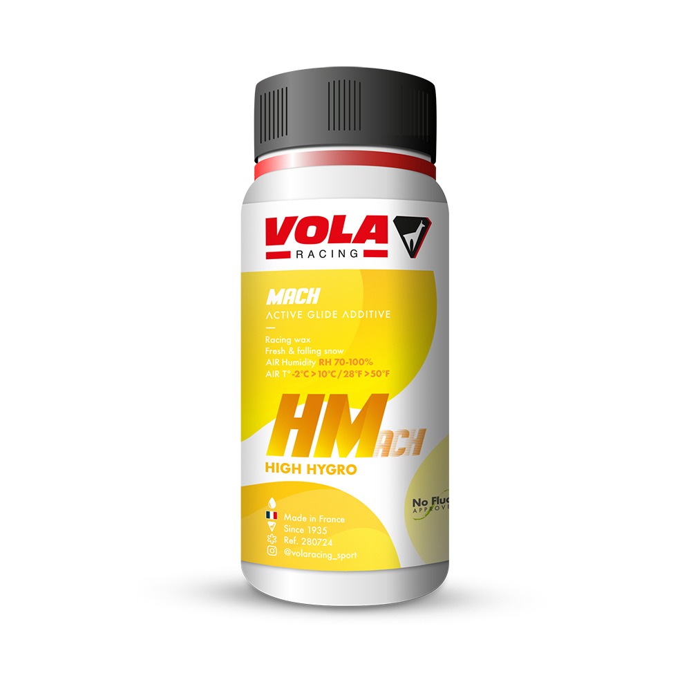 [Vola]HMach 200ml Yellow, 기온 -2~+10 경기용 액체 스키왁스 무불소-280724